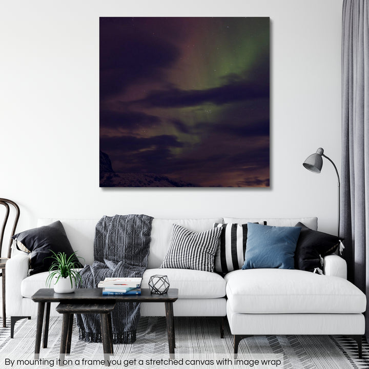 Cloudy aurora - Rolled Canvas