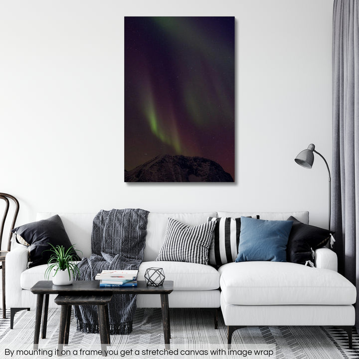 Aurora au-dessus de Lundøya I - Toile roulée