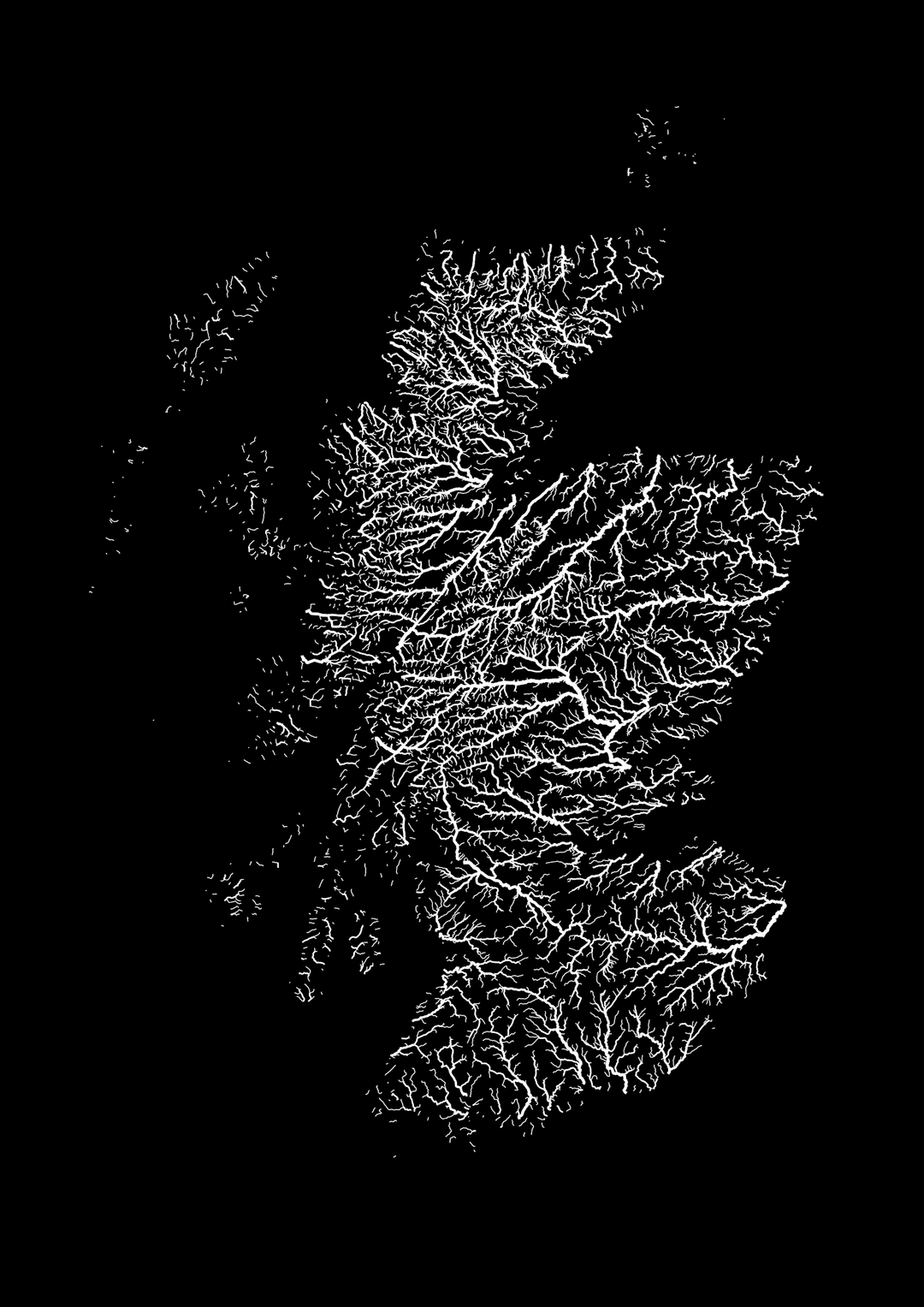 CUSTOM Scotland river map