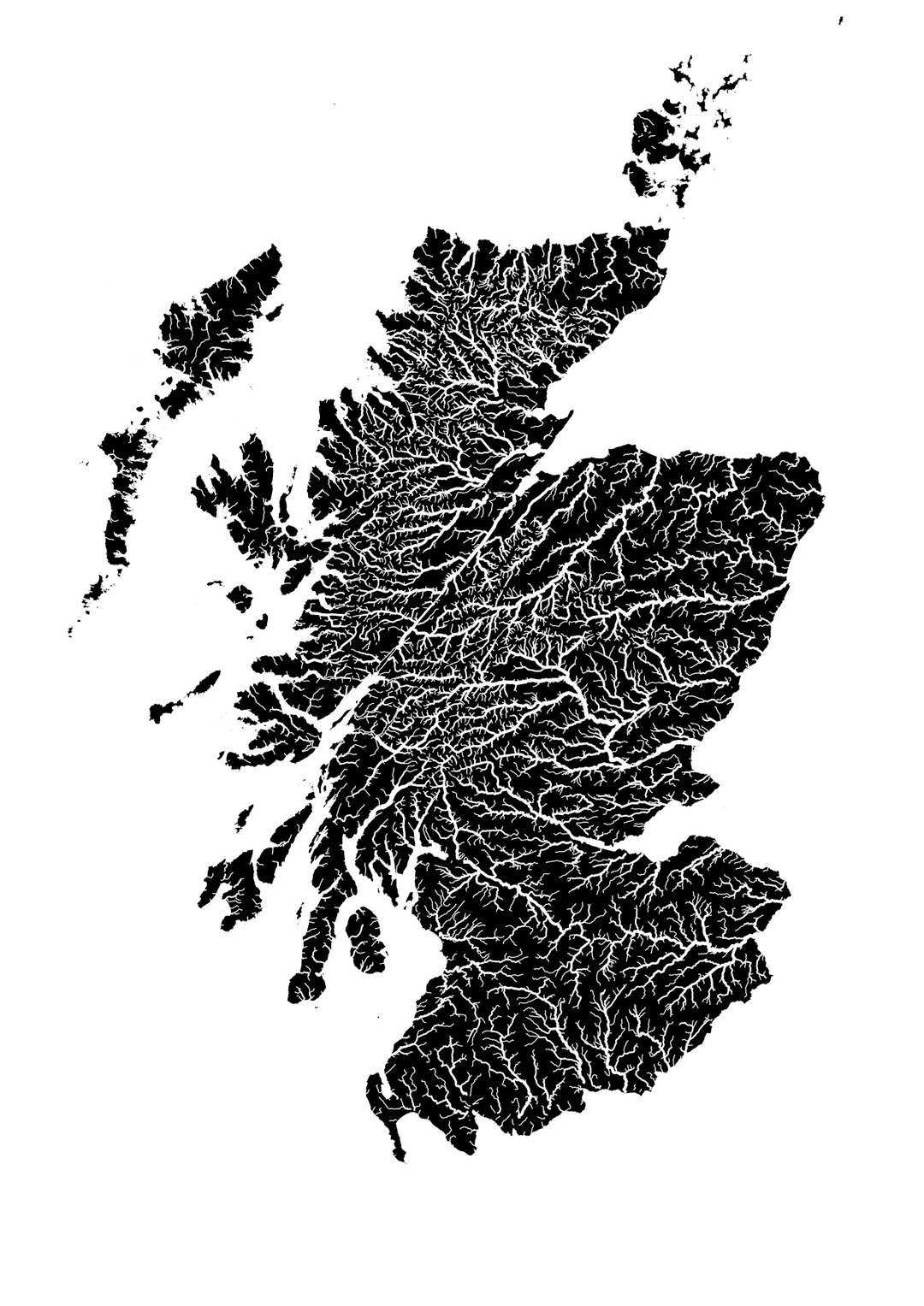 BENUTZERDEFINIERTE Schottland-Flusskarte II