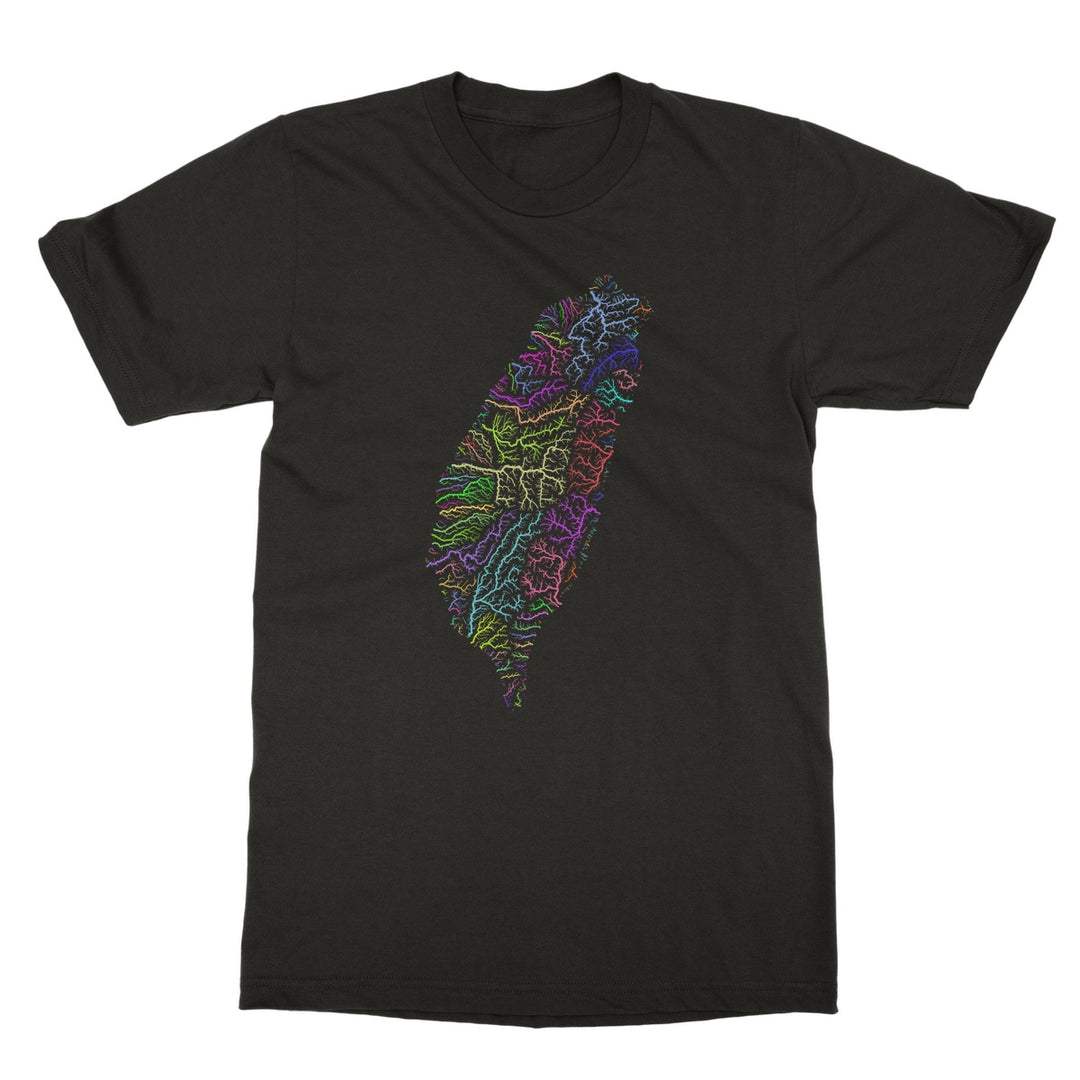 River basin map of Taiwan Softstyle T-Shirt