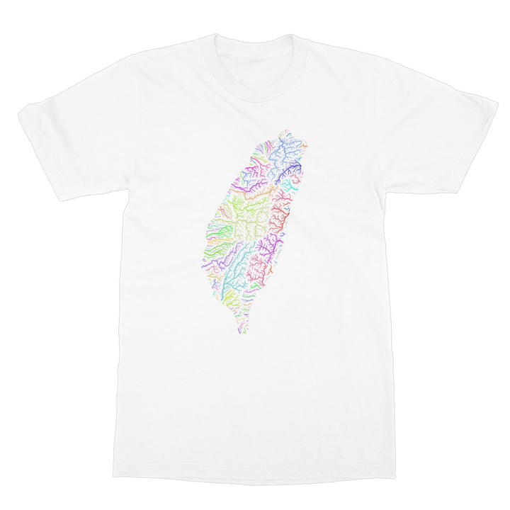 River basin map of Taiwan Softstyle T-Shirt